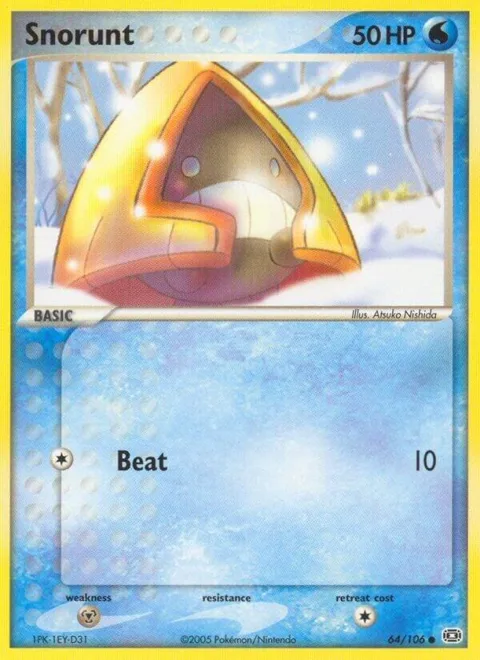 Snorunt #64/106 Pokémon card from EX Emerald