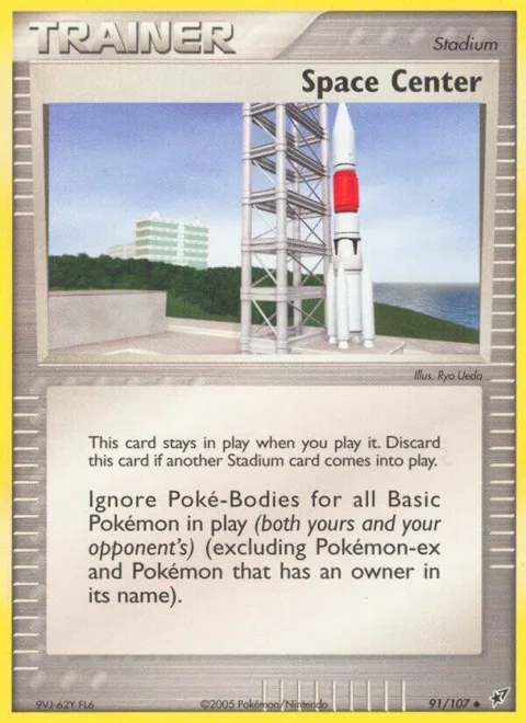 Space Center #91/107 Pokémon card from EX Deoxys