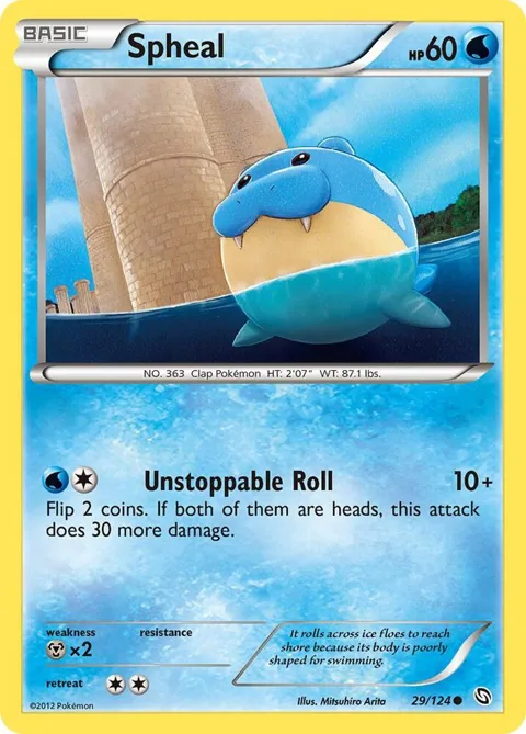 Spheal #29/124 Pokémon card from Dragons Exalted
