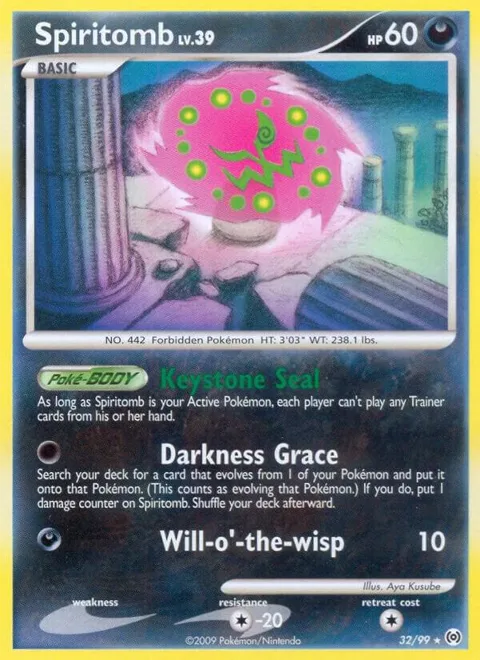 Spiritomb #32/99 Pokémon card from Arceus
