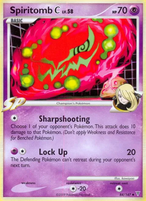 Spiritomb C #84 Pokémon card from Supreme Victors
