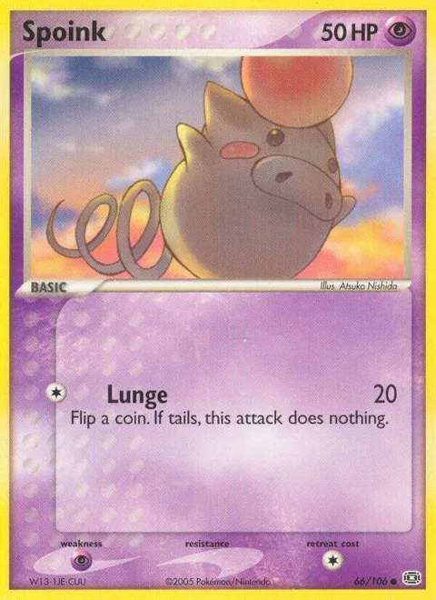 Spoink - 066/106 #66/106 Pokémon card from EX Emerald