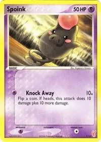 Spoink #7/12 Pokémon card from EX Trainer Kit 2: Plusle & Minun