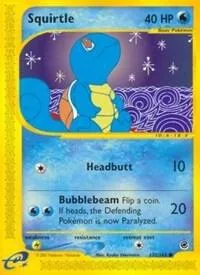 Squirtle 132 #132/165 Reverse Holofoil Pokémon card from Expedition