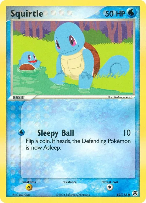 Squirtle - 082/112 #82/112 Pokémon card from EX FireRed & LeafGreen