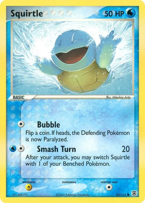 Squirtle - 083/112 #83/112 Pokémon card from EX FireRed & LeafGreen