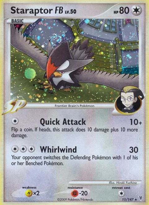 Staraptor FB #11 Reverse Holofoil Pokémon card from Supreme Victors