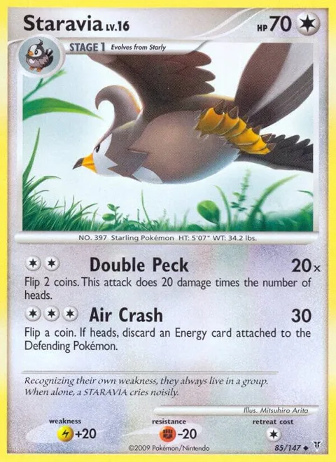 Staravia #85 Pokémon card from Supreme Victors