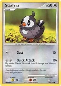 Starly #101/130 Pokémon card from Diamond and Pearl