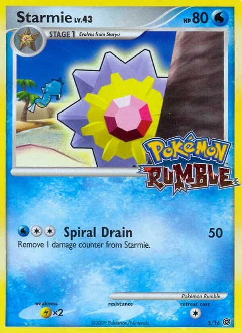 Starmie #5 Pokémon card from Rumble