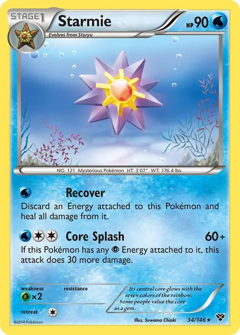 Starmie #34/146 Pokémon card from XY Base Set