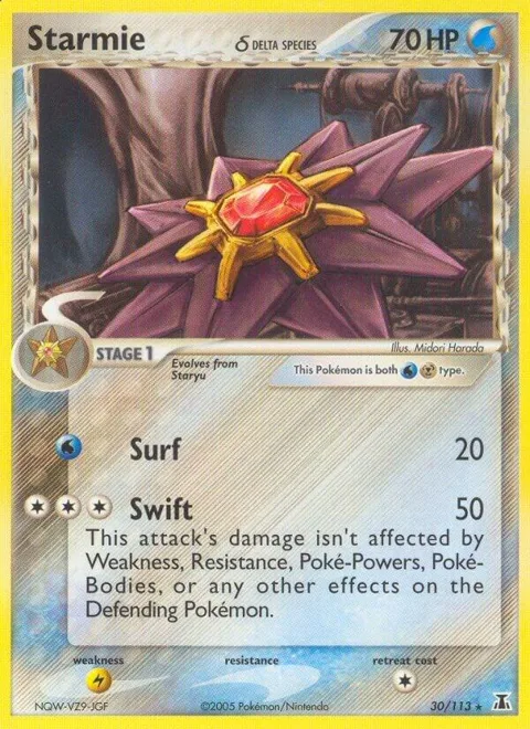 Starmie - 030/113 Delta Species #30/113 Pokémon card from EX Delta Species