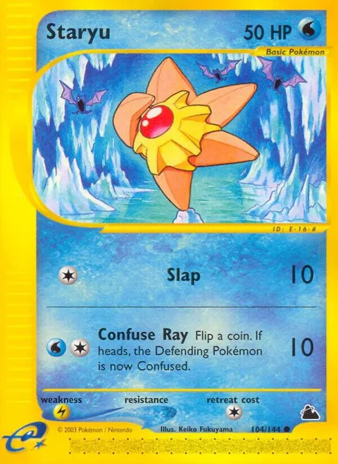 Staryu 104 #104/144 Pokémon card from Skyridge