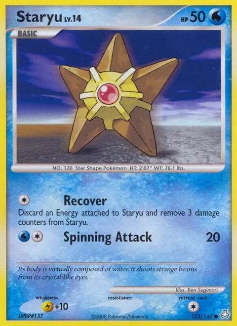 Staryu #122/146 Reverse Holofoil Pokémon card from Legends Awakened