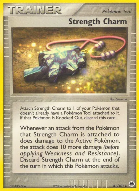 Strength Charm #81/101 Pokémon card from EX Dragon Frontiers