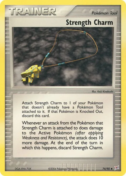 Strength Charm #74/95 Pokémon card from EX Team Magma vs Team Aqua