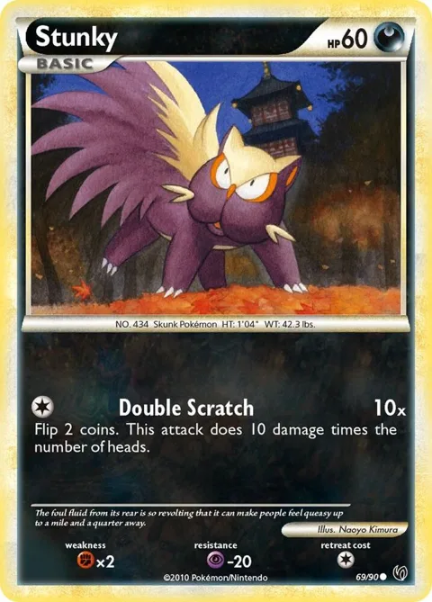 Stunky #69/90 Pokémon card from Undaunted