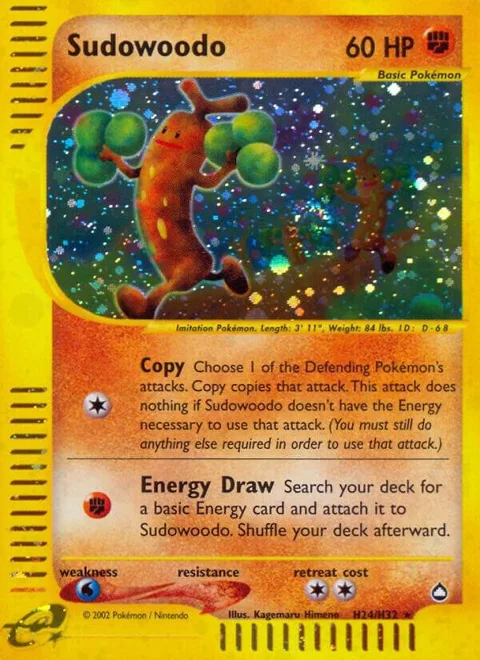 Sudowoodo H24 #H24/H32 Holofoil Pokémon card from Aquapolis