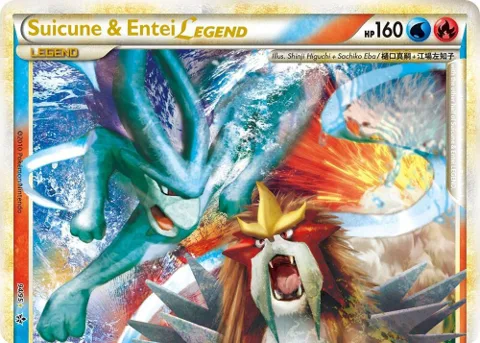 Suicune & Entei Legend Top #94/95 Holofoil Pokémon card from Unleashed
