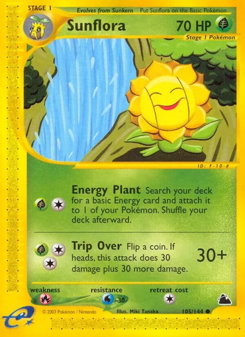 Sunflora #105/144 Pokémon card from Skyridge