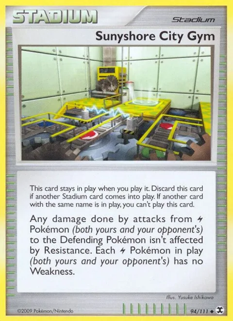 Sunyshore City Gym #94/111 Pokémon card from Rising Rivals