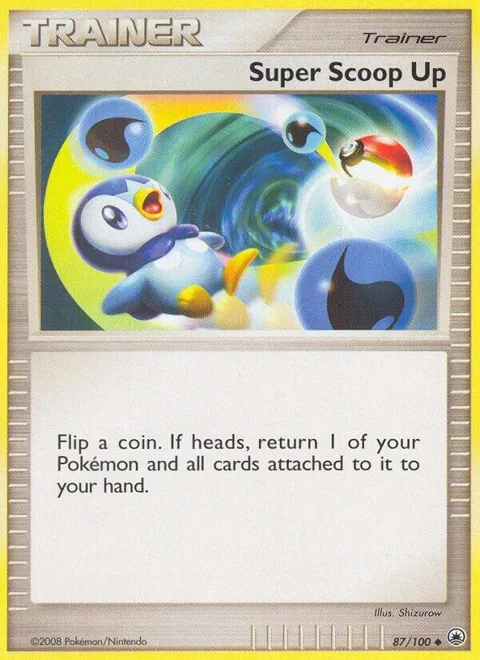 Super Scoop Up #87/100 Pokémon card from Majestic Dawn