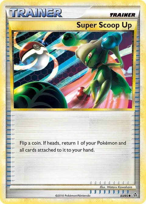 Super Scoop Up #83/95 Reverse Holofoil Pokémon card from Unleashed