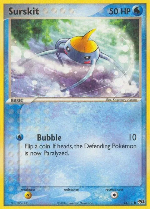 Surskit #014/017 Pokémon card from POP Series 1