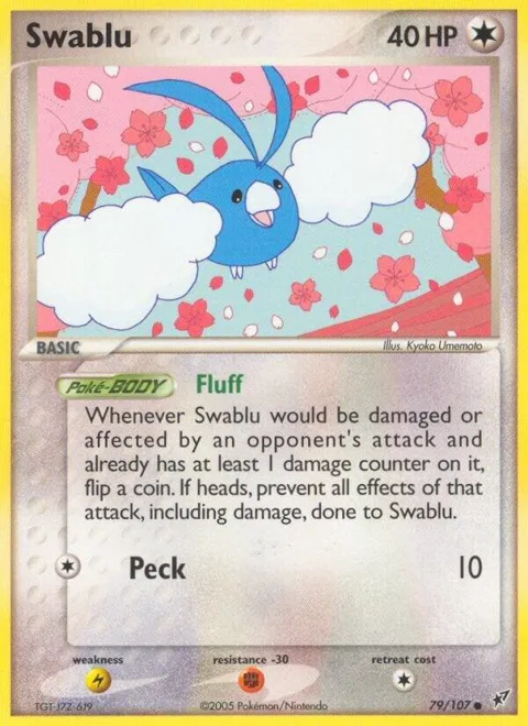 Swablu #79/107 Pokémon card from EX Deoxys