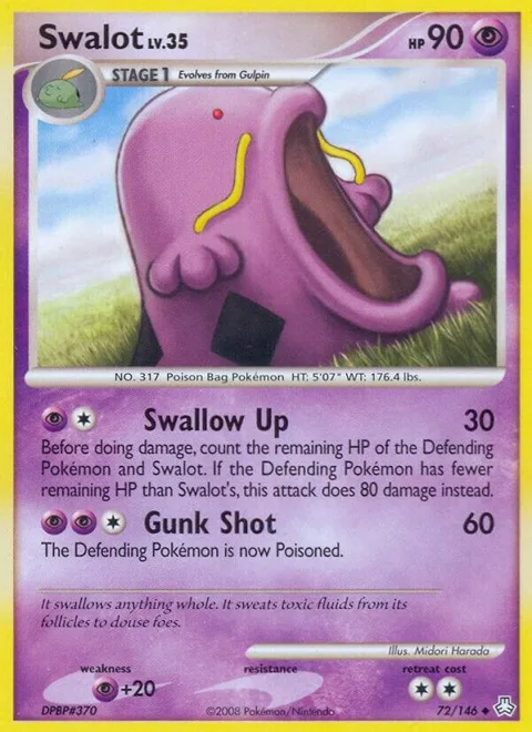 Swalot #72/146 Pokémon card from Legends Awakened