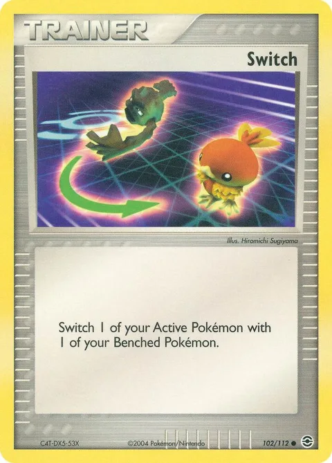 Switch #102/112 Pokémon card from EX FireRed & LeafGreen