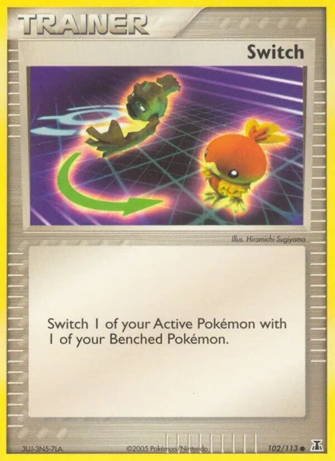 Switch #102/113 Reverse Holofoil Pokémon card from EX Delta Species