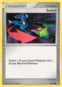 Switch #119/130 Pokémon card from Diamond and Pearl