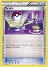 Switch #38/39 Pokémon card from Kalos Starter Set