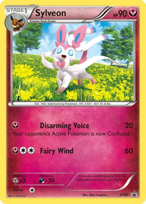 Sylveon #XY04 Holofoil Pokémon card from XY Promos
