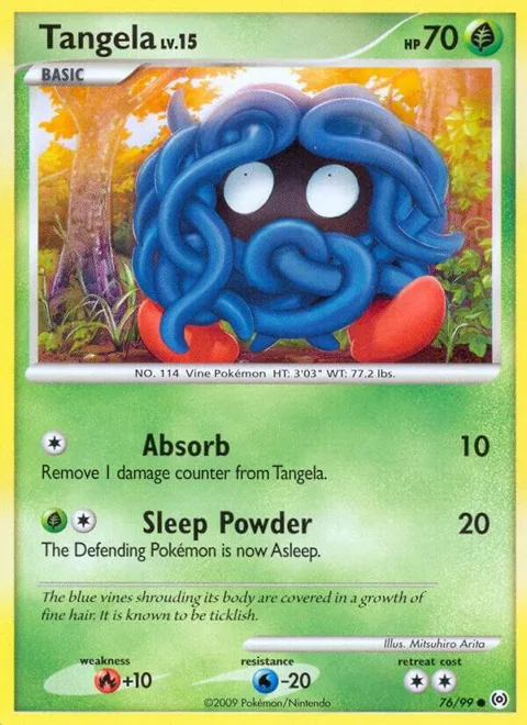 Tangela 76 #76/99 Pokémon card from Arceus