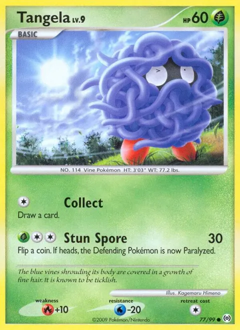 Tangela 77 #77/99 Pokémon card from Arceus