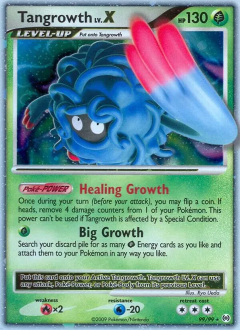 Tangrowth Lv.X #99/99 Holofoil Pokémon card from Arceus