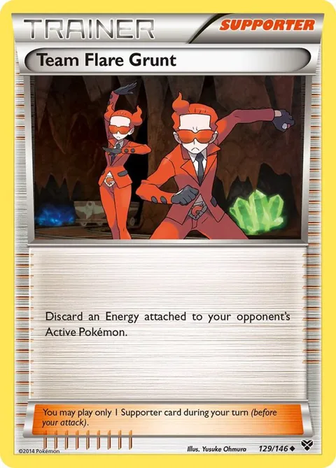 Team Flare Grunt #129/146 Pokémon card from XY Base Set