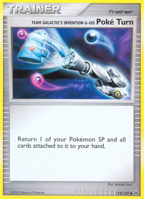 Team Galactic's Invention G-105 Poke Turn #118/127 Reverse Holofoil Pokémon card from Platinum