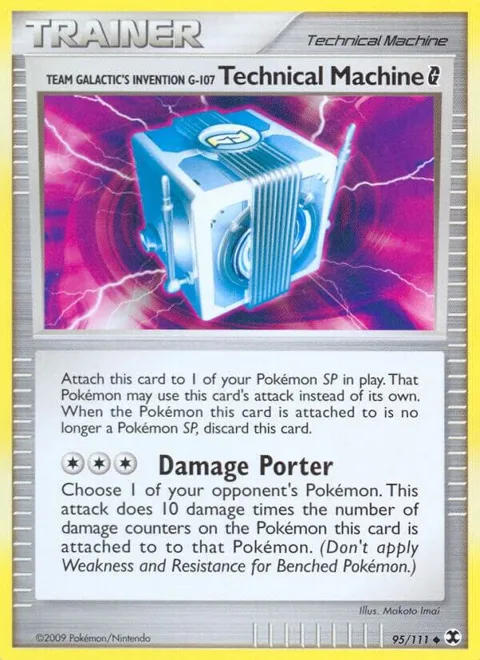 Team Galactic's Invention G-107 Technical Machine G #95/111 Pokémon card from Rising Rivals