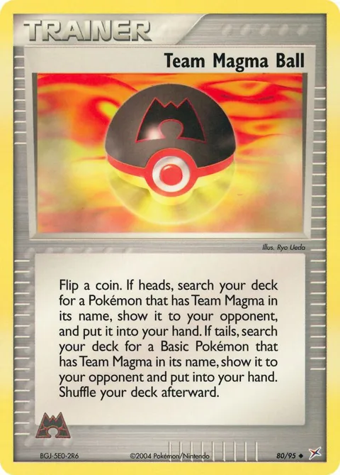 Team Magma Ball #80/95 Pokémon card from EX Team Magma vs Team Aqua