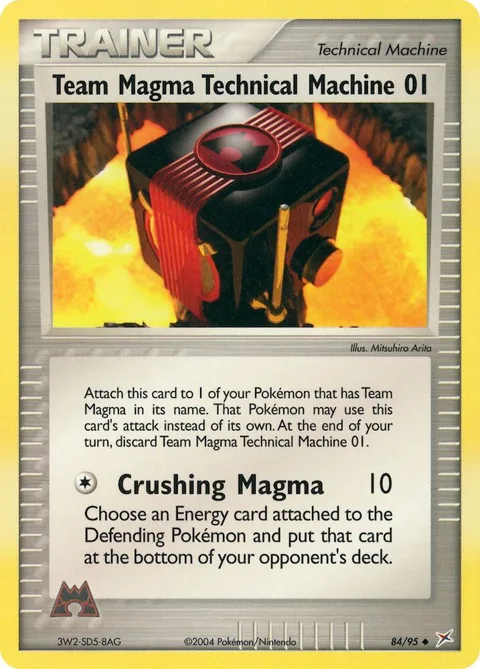 Team Magma Technical Machine 01 #84/95 Pokémon card from EX Team Magma vs Team Aqua