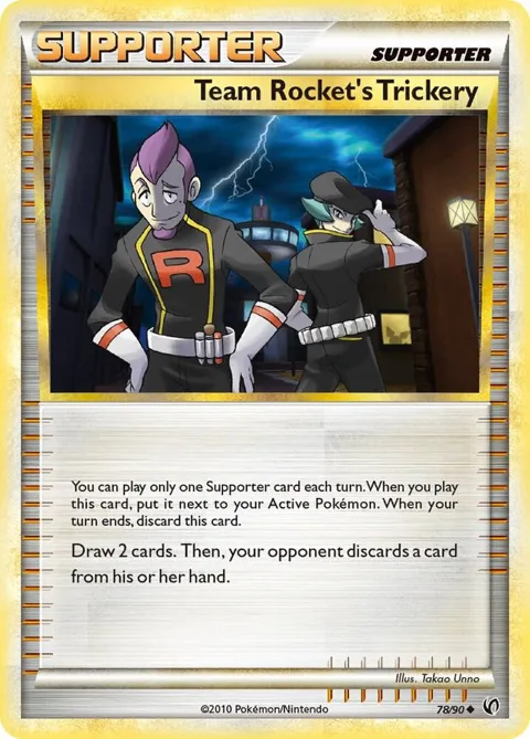 Team Rocket's Trickery #78/90 Reverse Holofoil Pokémon card from Undaunted