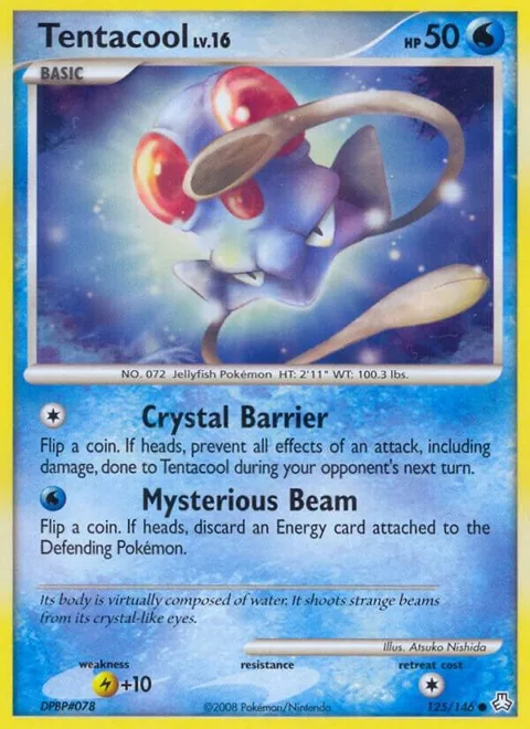 Tentacool #125/146 Reverse Holofoil Pokémon card from Legends Awakened