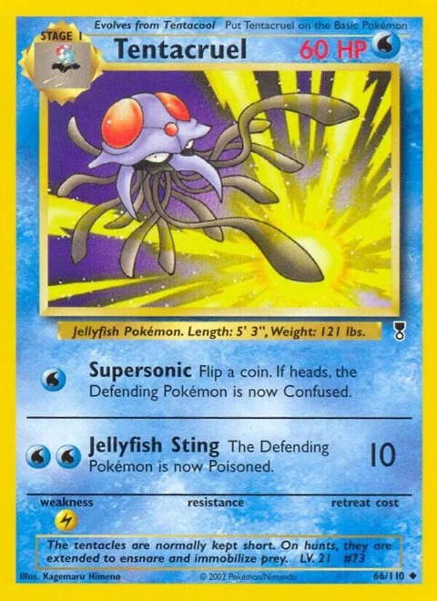 Tentacruel #066/110 Reverse Holofoil Pokémon card from Legendary Collection