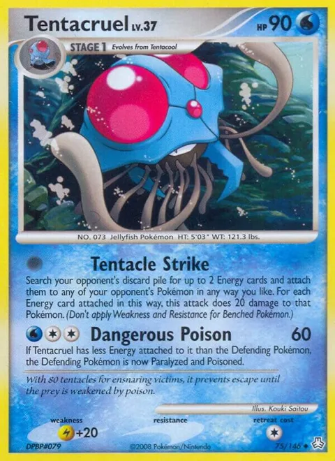 Tentacruel #75/146 Pokémon card from Legends Awakened