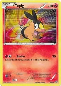 Tepig BW02 #BW02 Holofoil Pokémon card from Black and White Promos