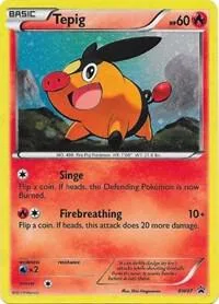 Tepig #BW07 Holofoil Pokémon card from Black and White Promos