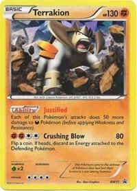 Terrakion #BW71 Holofoil Pokémon card from Black and White Promos